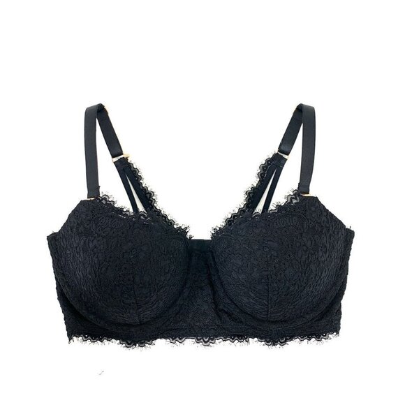 American Eagle Aerie Push Up Tufted Lace Bra - Black, Size 34DD NWOT - Picture 8 of 8